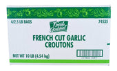 Fresh Gourmet Garlic French Style Crouton, 2.5 Pound -- 4 per case.
