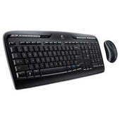 Logitech MK320 Wireless Desktop Set, Keyboard/Mouse, USB, Black