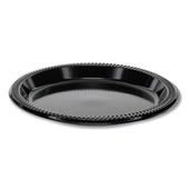 Pactiv Prairieware Black OPS Plate, 8.88 inch Diameter -- 400 per case