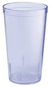 GET Enterprises SAN Plastic Blue Textured Tumbler, 20 Ounce -- 24 per case