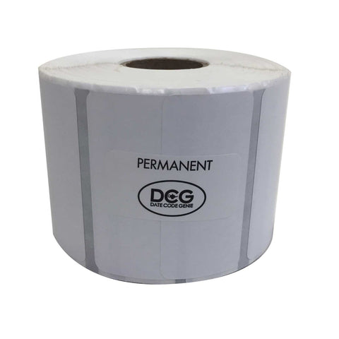 National Checking Date Code Genie Permanent Color Label Roll, 2 x 4 inch -- 4 per case.