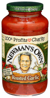 Newmans Own Roasted Garlic Pasta Sauce, 24 Fluid Ounce -- 8 per case