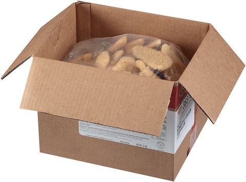 Tyson Red Label Select Cut Golden Crispy Breaded Chicken Breast Portioned Filet, 4 Ounce -- 2 per case.