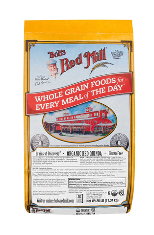 Bobs Red Mill Organic Red Quinoa, 25 Pound.