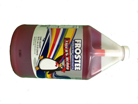 Frostee Snow Cone Tigers Blood Syrup, 1 Gallon -- 4 per case.