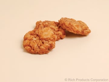 Rich Ready To Fry Fritter Chopped Apple Yeast Donut, 2.5 Ounce -- 96 per case.