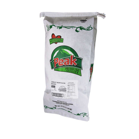 Peak Great Northern Beans, 25 Pound.