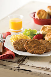 Odoms Tennessee Pride Fully Cooked Trimming Formed Sausage Patty, 12 Pound.