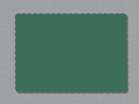Smith Lee Econo Hunter Green Placemat, 9.75 x 13.75 inch -- 1000 per case.