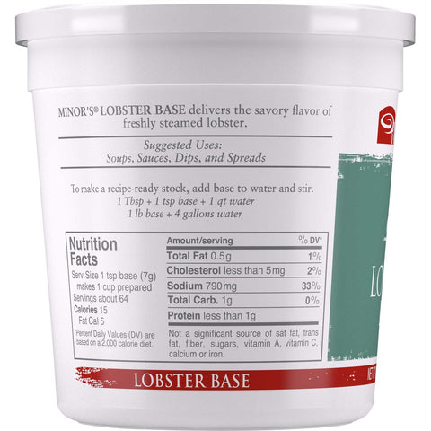 Nestle Minors No Added MSG Lobster Base, 1 Pound -- 6 per case.