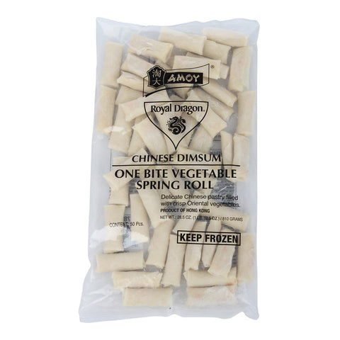 Amoy One Bite 0.5 Ounce Vegetable Spring Roll, 9.88 Pound.