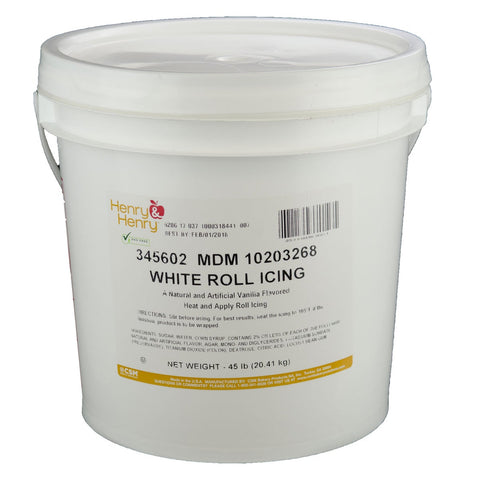 Henry and Henry White Roll Icing, 45 Pound.