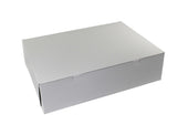 Boxit Lock Corner One Piece White Bakery Box, 19 x 14 x 4.5 inch -- 50 per case.