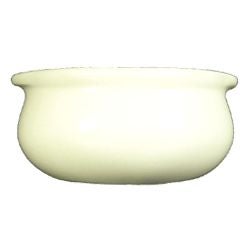Vertex China Vista Undecorated White Onion Soup Bowl with Handle, 13 Ounce -- 24 per case.