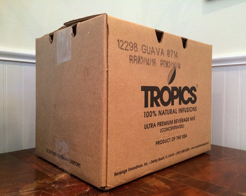 Tropics Strawberry Drink Mix, 32 Ounce -- 12 per case.
