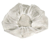 21 White Flat Pack Bouffant Cap -- 10 case -- 100 count.