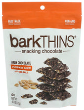 Barkthins Pumpkin Seeds with Sea Salt Snacking Dark Chocolate, 4.7 Ounce -- 12 per case