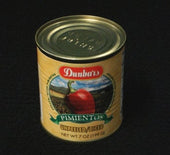 Moody Dunbar Diced Unpeeled Pimiento - 7 oz.glass jar, 24 jars per case