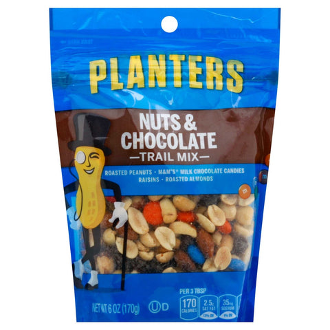 Planters Nuts Chocolate Trail Mix, 6 Ounce --12 Case