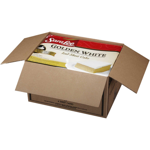 Sara Lee Iced Golden White Sheet Cake, 76 Ounce -- 4 per case.