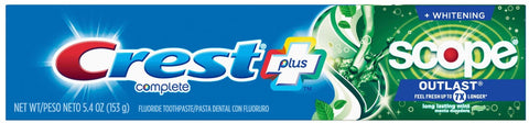 Crest Whitening and Scope Striped Toothpaste, 5.4 Ounce -- 12 per case
