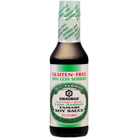 Kikkoman Less Sodium Tamari Soy Sauce, 10 Fluid Ounce -- 6 per case.