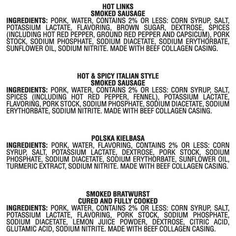 Hillshire Farm Polish Sausage Link Smoked Sausage, 14 Ounce -- 12 per case.