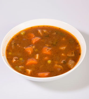 Campbells Frozen Condensed Vegetable Beef Barley Soup - 4 lb. tray, 3 per case
