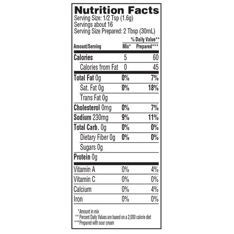 Hidden Valley Creamy Dill Ranch Dip Mix, 0.9 Ounce -- 24 per case.