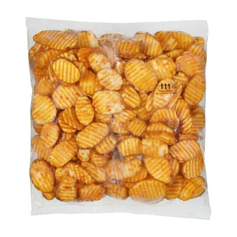 Simplot Seasonedcrisp Delivery Plus 1/4 Savory Battered Potato Skin On Slice, 4 Pound -- 6 per case