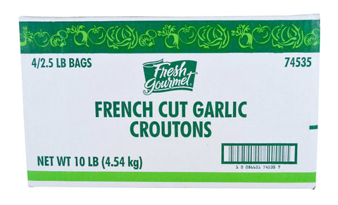 Fresh Gourmet Garlic French Style Crouton, 2.5 Pound -- 4 per case.