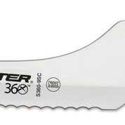 Dexter Russell Scalloped Blue Handle Offset Slicer, 9 inch -- 6 per case