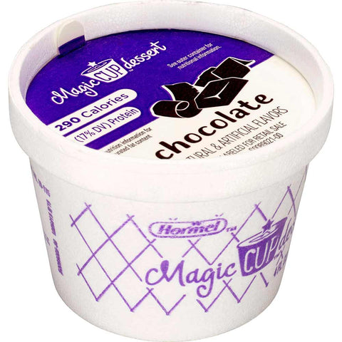 Magic Cup Fortified Nutrition Chocolate Snack, 4 Ounce -- 48 per case.