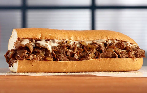 Original Philly Cheesesteak Value Seasoned Beef Sandwich Slice, 5 Ounce -- 32 per case.