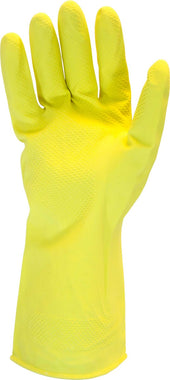 The Safety Zone Small Yellow Flock Lined Gloves - 1 pair per pack -- 144 packs per case