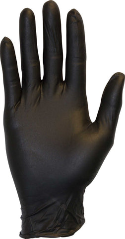The Safety Zone Black Small Powder Free Nitrile Gloves -- 1000 per case