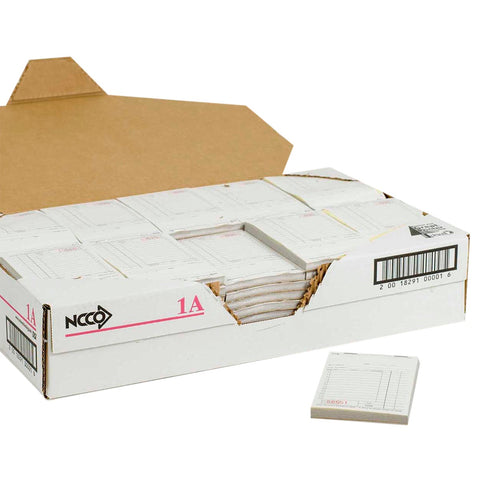 Salesbook -No Carbon, 2Pt White, 12 Line, 3.50 X 5.63 Inch, 50 Sets Per Book -- 5000 Per Case.