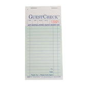 Guestcheck Carbon - 2Part, Green, 16 Line, 3.5 X 6.75 Inch, 50 Sets Per Book -- 2500 Per Case.