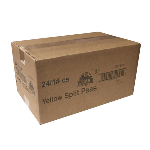 Jack Rabbit Yellow Split Peas - 1 lb. bag, 24 bags per case