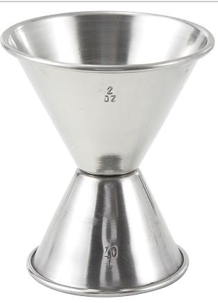 Winco Stainless Steel Double Jigger, 1 x 2 Ounce -- 12 per case