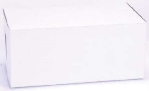 Southern Champion Tray White Paper Lock Corner Standard Bakery Box, 9 x 5 x 4 inch -- 200 per case