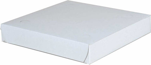 Southern Champion Tray Clay Coated White Kraft Paperboard Pizza Box, 9 x 9 x 1.5 inch -- 100 per case