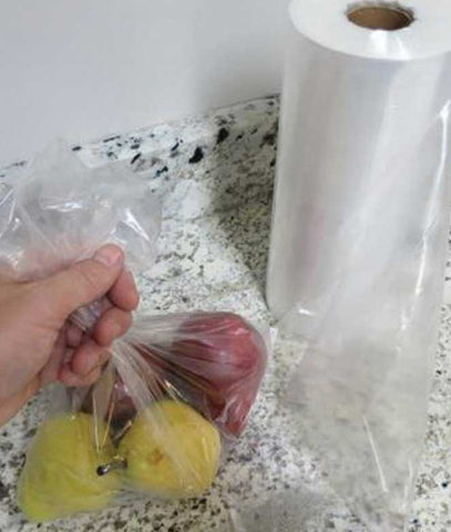 Saneck Clear LLDPE 0.70 Mil Poly Foodservice Roll Bag, 18 x 24 inch -- 250 per case