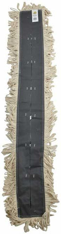Janico White Disposable Looped Dust Mop, 5 x 36 inch