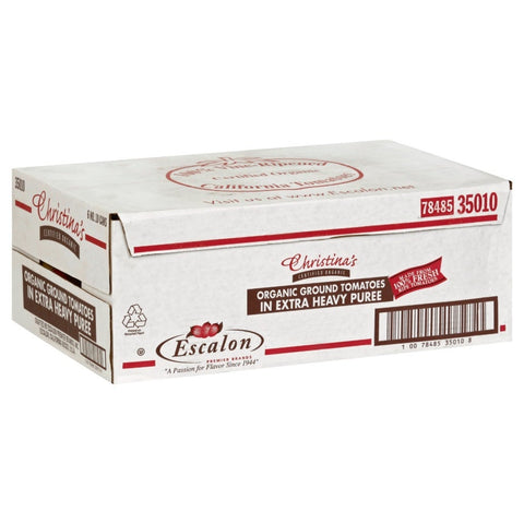Christinas Certified Organic Ground Tomatoes in Extra Heavy Puree, 105 Ounce -- 6 per case.