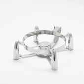 American Metalcraft Round Stainless Steel Chafer Base Only, 14 1/2 x 17 x 5 3/4 inch.