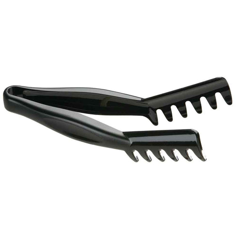 Cambro Lugano Angled Tong, Black, 8 1/4 inch Length -- 12 per case