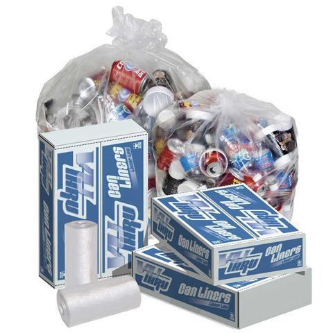 Pitt Plastics 36x58 Clear Perforated Coreless Roll Can Liner -- 100 per case.