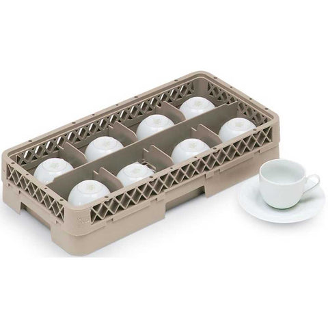 Traex Half Size 8 Compartment Glass Rack with 3 Extensions -- 2 per case.