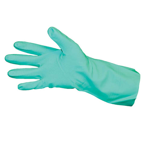 Impact Products Pro Guard 15 Mil Green Flock Lined Small Nitrile Gloves -- 6 per case.
